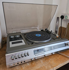 Vintage AIWA AF-5300K Music Centre Turntable & Cassette Player Powers on Faulty