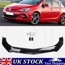 Gloss Black Front Bumper Lip Splitter Spoiler Chin for Vauxhall Astra GTC VXR UK