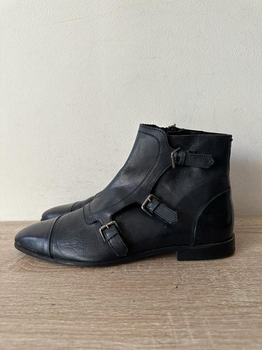 Zara mens black leather - zara,