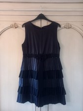 Womens Miss Selfridge Black Tiered Evening Dress. Size 12. NWOT.