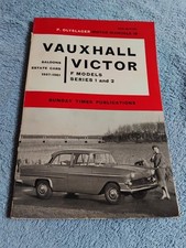Vauxhall Victor F Type 1957-1961 Olyslager Workshop Owners Manual VGC Series 1 2