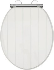 White Tongue & Groove Toilet