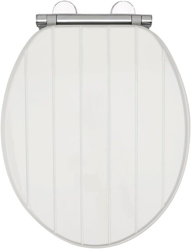 White tongue groove toilet - groove,
