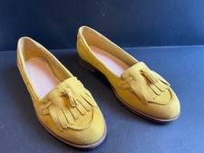 Marks & Spencer mustard yellow coloured loafer shoes