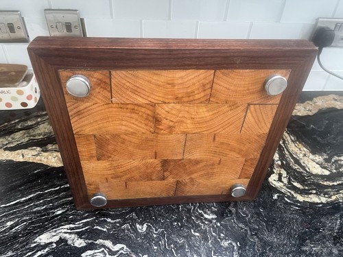 Oak and walnut - and, end
