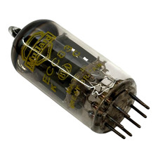 ECC83  Short Grey Plate Yellow