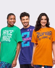 Zumba Libre Unisex Tee - 1 Size Fits Most! Choose Green or Orange! New!