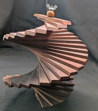 Handmade Wooden Kinetic Spiral