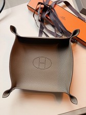 Brand New Hermes Leather Tray