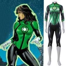 New Women Green Lantern Cosplay Jumpsuit Costume Lady Superhero Suit Halloween