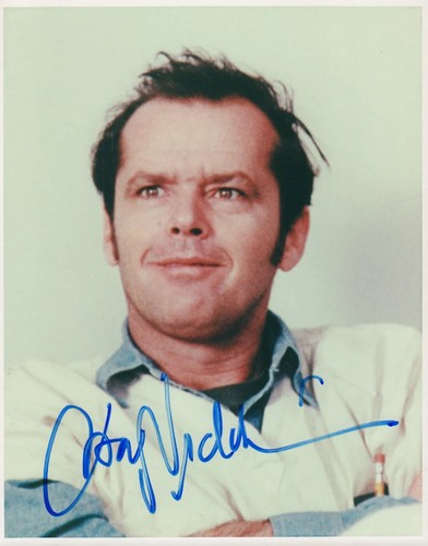 Jack nicholson signed one flew - one,