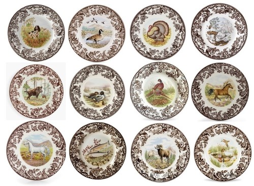 Spode woodland set salad - woodland, 12