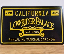 Commemorative Plaque for Lowrider Palace Invitational car show SAN DIEGO 2023
