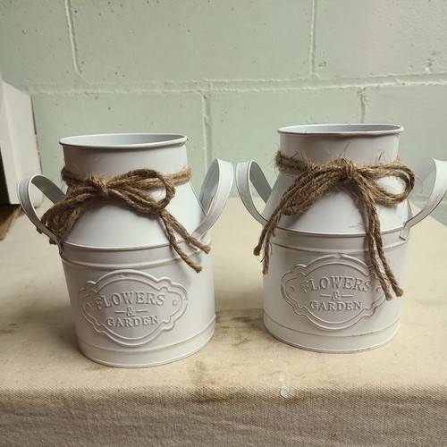Lot 6 inch metal milk - of,