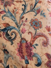 JAPOR Sandown & Bourne 1995 Lancashire Lined Floral Curtains GREAT L58" W104"