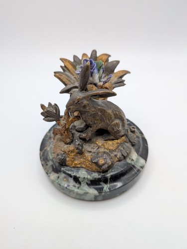 Bronze gilt sculpture rabbit - gilt,