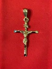 Real Solid Gold Plated Cross