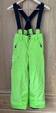 Spyder Kids Propulsion Ski Salopettes - Yellow / Green - Size 142 cm / 10