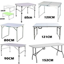 Portable Folding Desk Aluminum Trestle Table Pop-Up Garden Camping Party Picnic