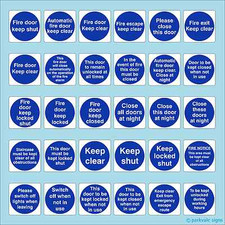 Fire Door Signs / Stickers -