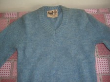 Vintage Shetland Wool Jumper Louies 1970's Label Size 2 New
