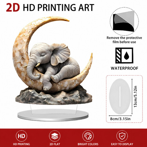 Sleeping elephant figurine - sleeping,