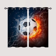 Football Curtains 28x54In 2