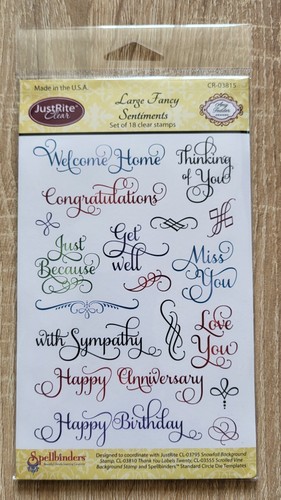 Justrite clear stamps large - justrite,