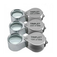 3 x Jewellers Loupe Magnifier