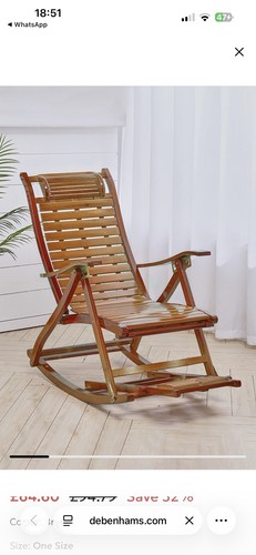 Bamboo rocking chair relaxing - rocking,
