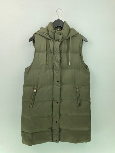 Zara khaki plain longline - khaki,