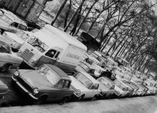French Army Truck Whit Passengers At Public Transport Strike Paris- Old Photo
