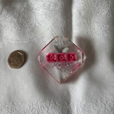 Vintage reverse carved lucite