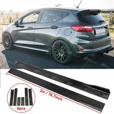 For Ford Fiesta ST MK7 MK7.5 MK8 79" Side Skirts Rocker Panel Extension Splitter