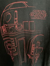 Star Wars The Last Jedi R2-D2 T-Shirt – Black Tee – Official Licensed – Size S