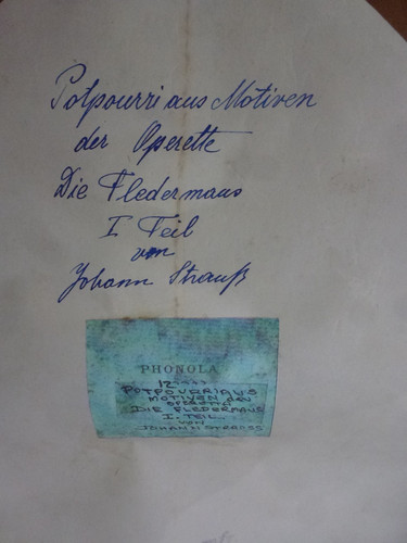 Pianola roll hupfeld - hupfeld, 73