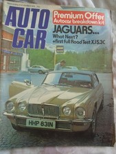Autocar 8 Nov 1975 Jaguar XJ 5.3C