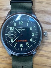 MILITARY, UNWORN  49mm wide German Luftwaffe Pilot watch.  Russian made.