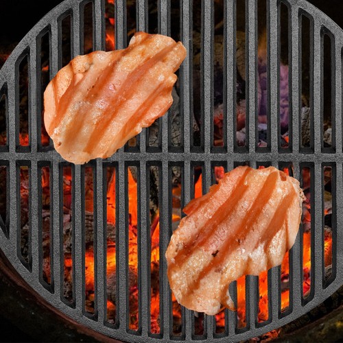 Round cast iron bbq grill - round,