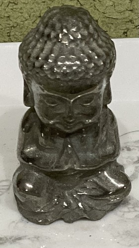 Crystal pyrite buddha - pyrite,