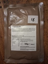British Army Issue Rations MRE Chickpea Curry S/H Listing 18