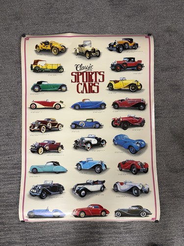 Classic sports cars poster - classic,