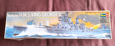Revell 1/570 Battleship H.M.S. King George V #0380. Complete. See description.