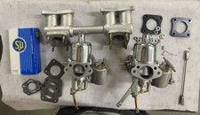 TRIUMPH TR3A TR4 H6 SU CARBURETTORS 1" 3/4 FULLY REFURBISHED CARBS AUC878 SET UP