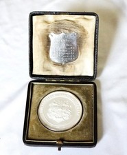 Silver Rowing Medal Trophy. Cambridge University Clinker Fours 1893, L. Corrie.