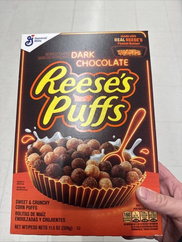 Reese dark chocolate puffs - reese's,