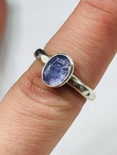 Hammered silver and amethyst