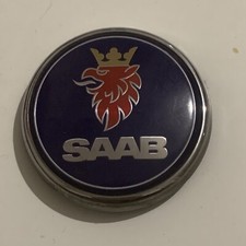 1x SAAB 93 BOOT EMBLEM BADGE 2004/12  OEM Approx 70mm DIAMETER Good Condition