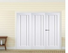 White internal bifold doors