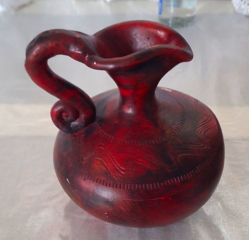 Brown red ceramic - brown, &